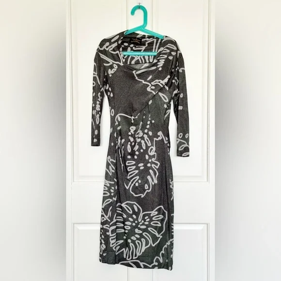 vivienne westwood asymmetric dress Vivienne Westwood // Silk Asymmetrical Belted Dress – VSP Consignment main image 0